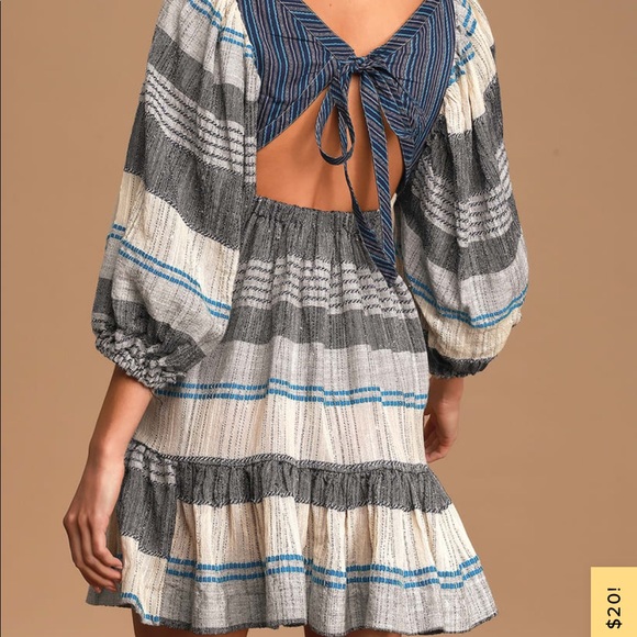 SOLD Free people all lined up mini dress - Picture 3 of 6